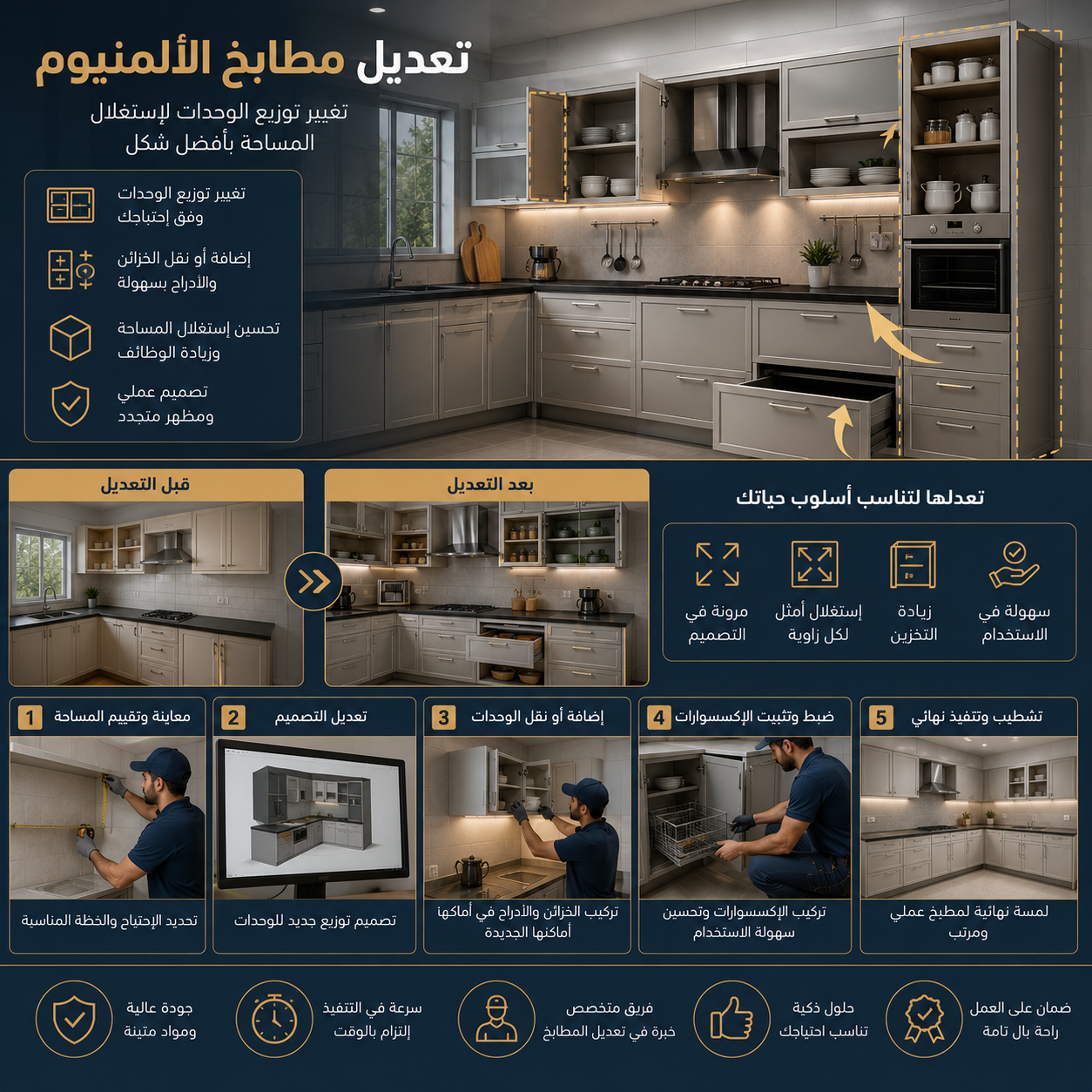 تعديل مطابخ المدينة المنورة