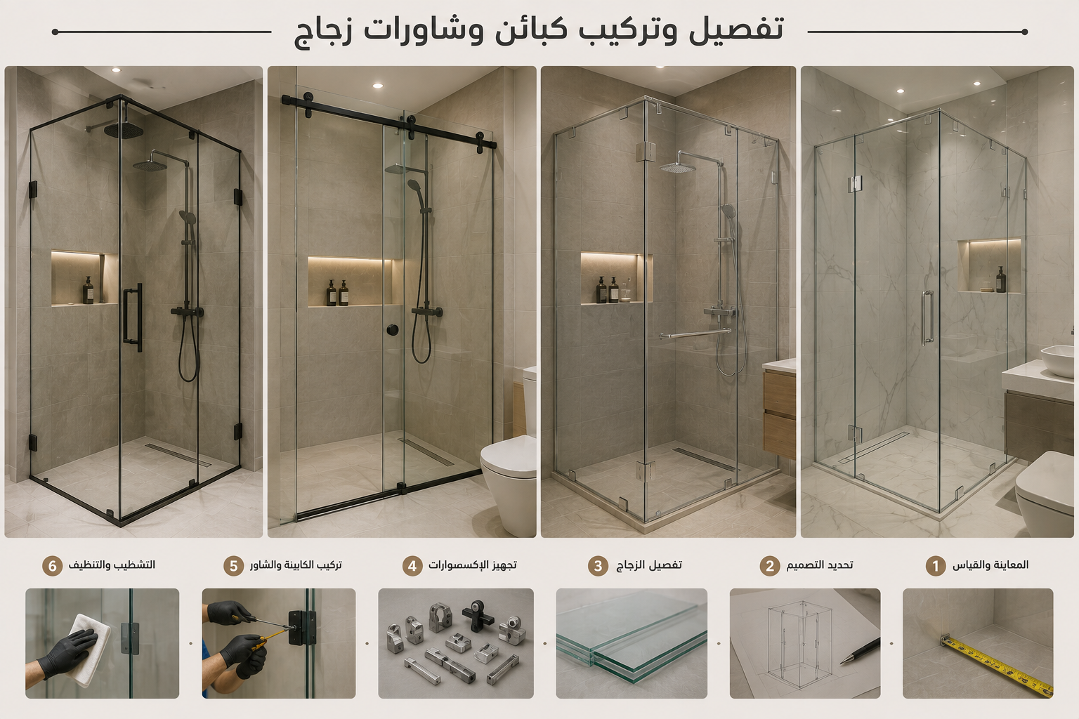 شاور زجاج المدينة المنورة