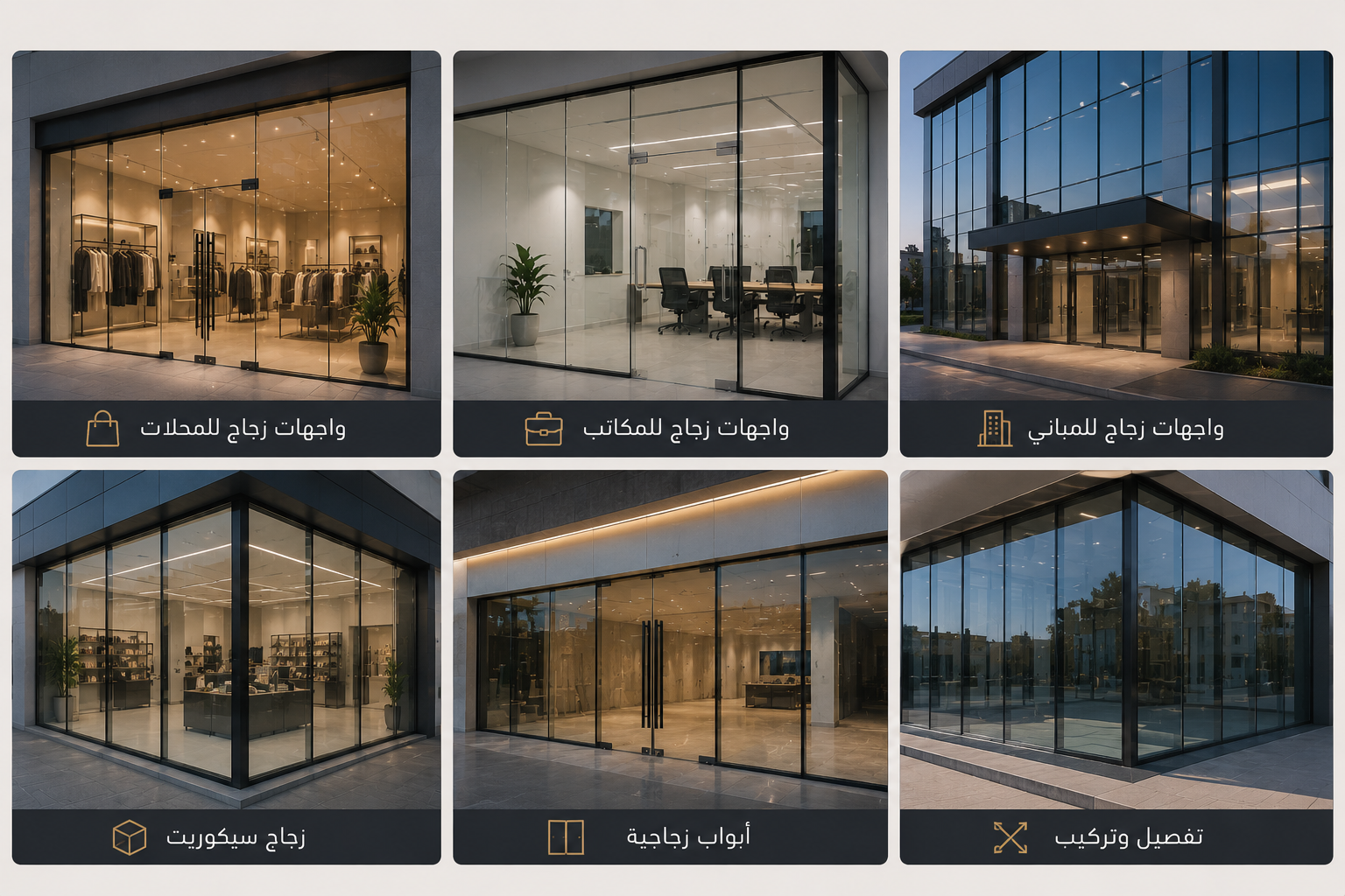 واجهات زجاج المدينة المنورة